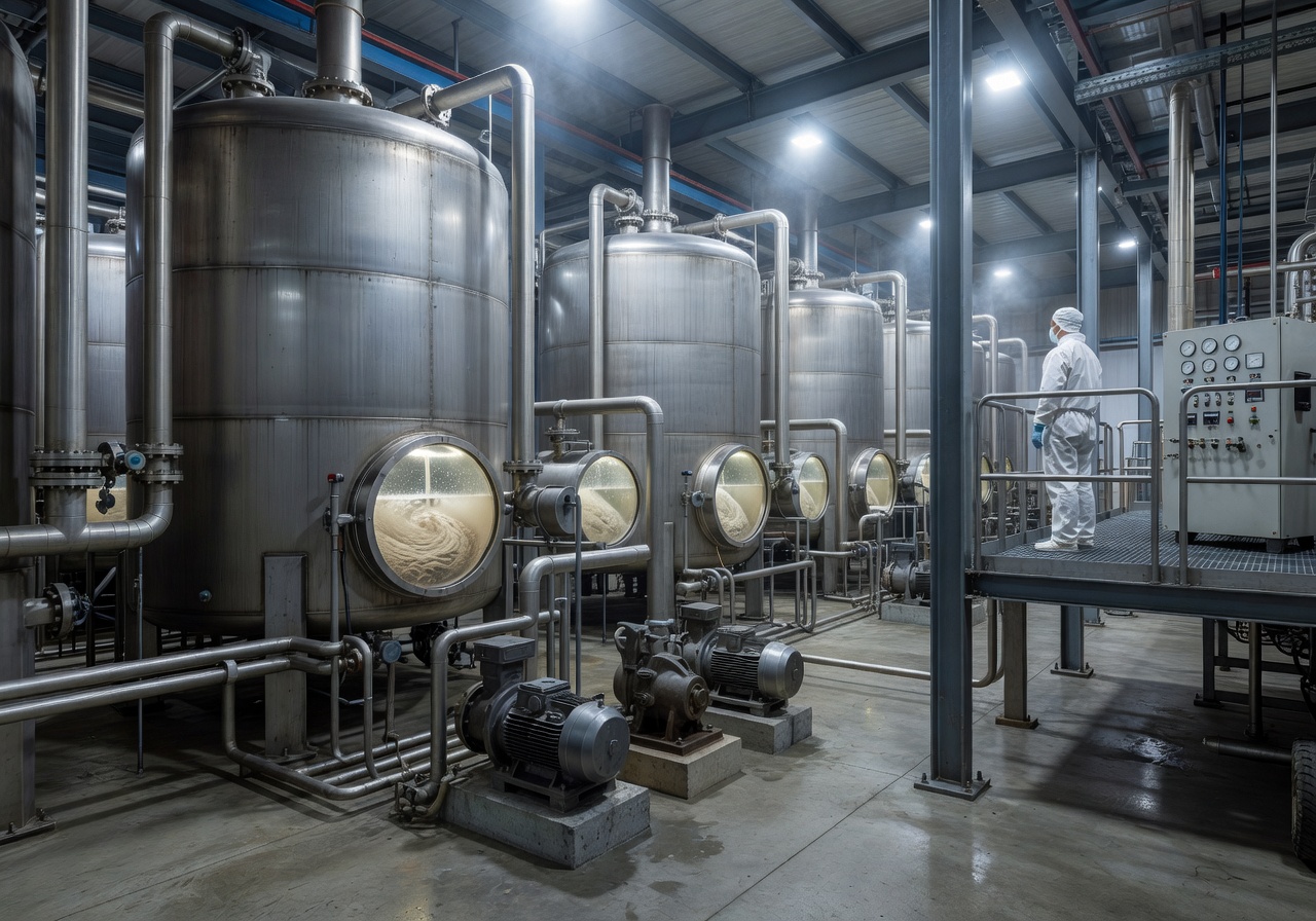 Enifer industrial bioreactor mycoprotein production