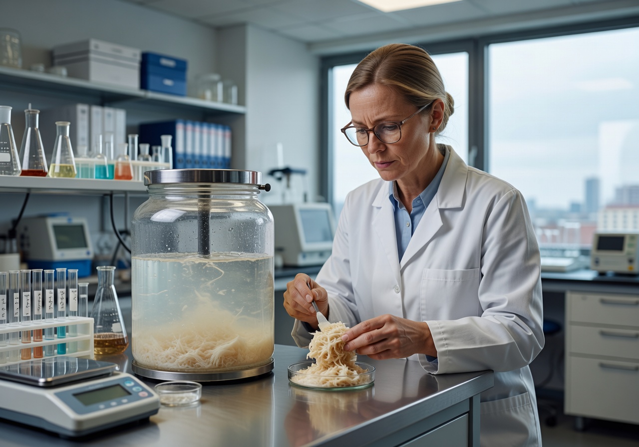 Enifer mycoprotein fermentation laboratory bioreactor